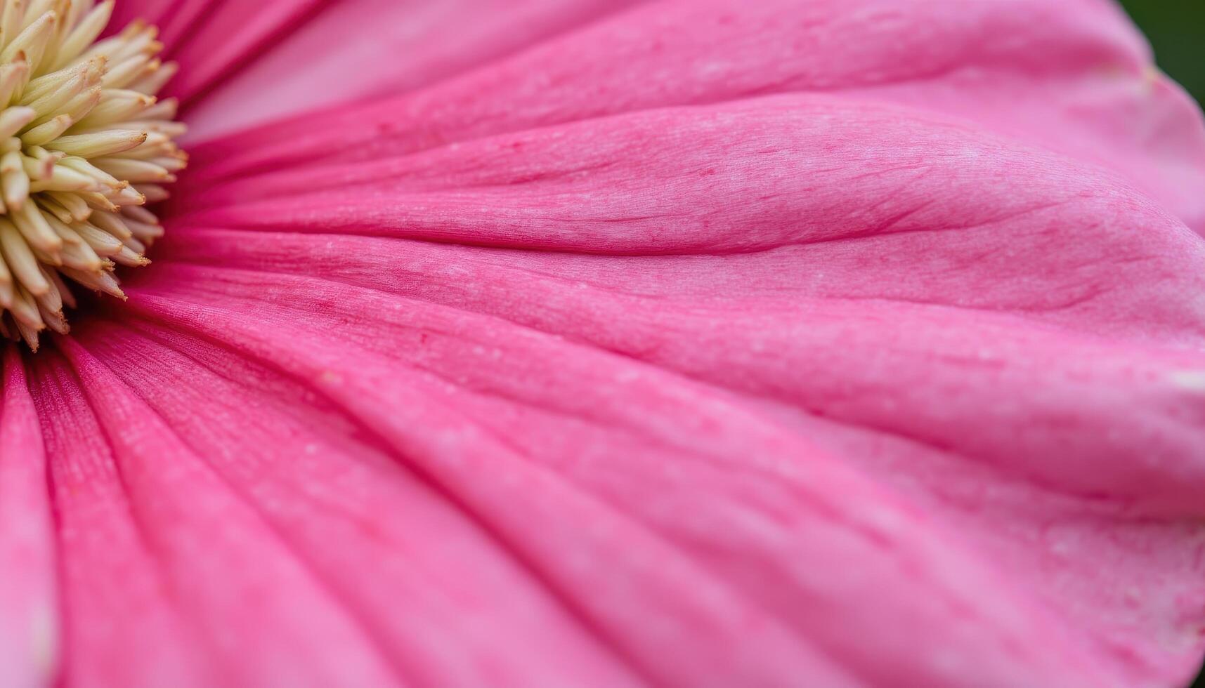 A macro shot of a delicate flower petal, revealing its velvety texture and intricate veins. photo