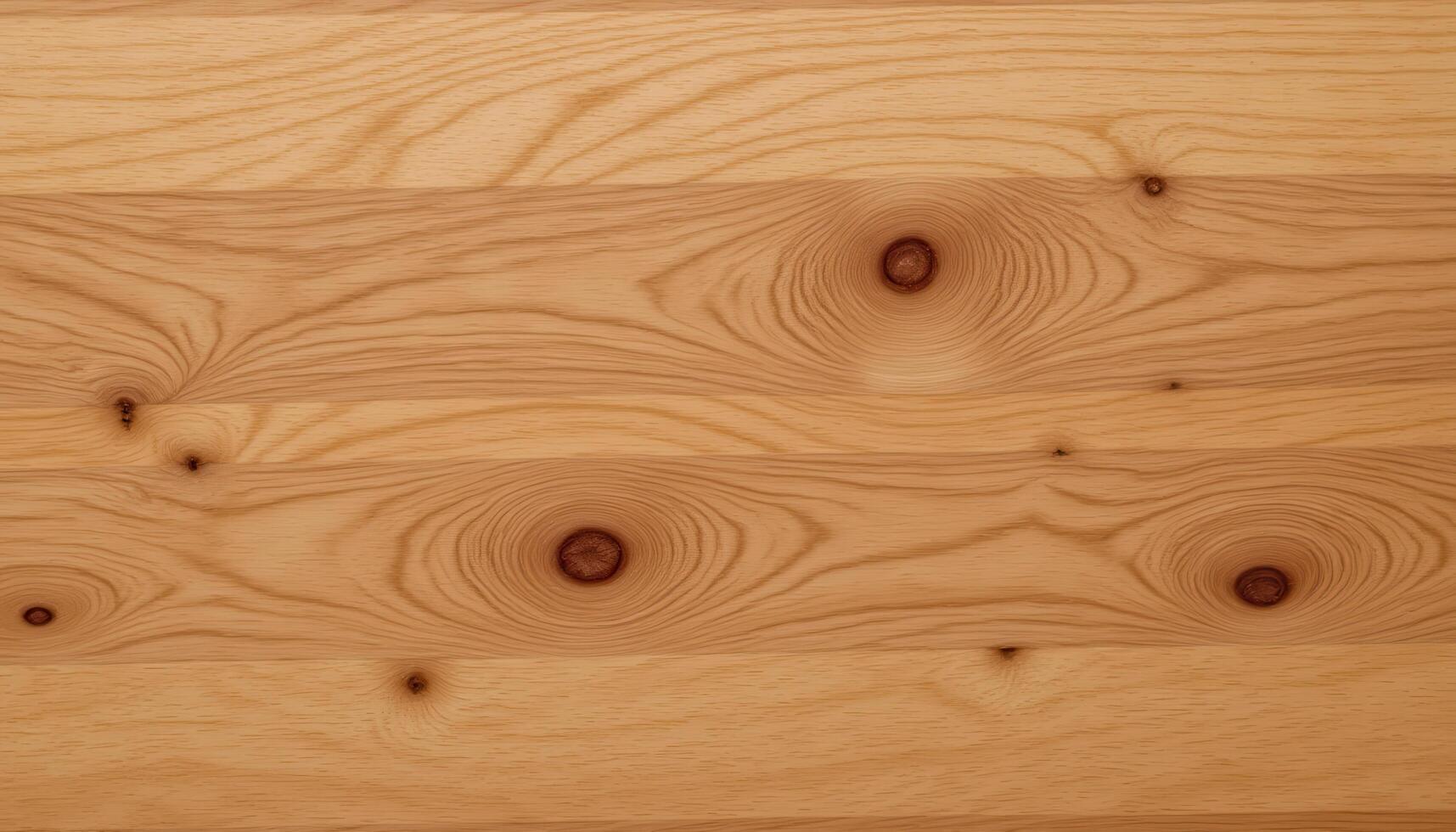 The surface of polished wood, revealing the grain, knots, and subtle variations in color. photo