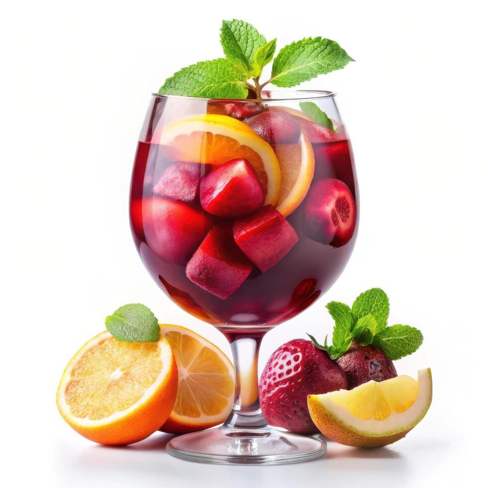 Refreshing summer sangria recipe with fresh fruit vibrant colors and a photo