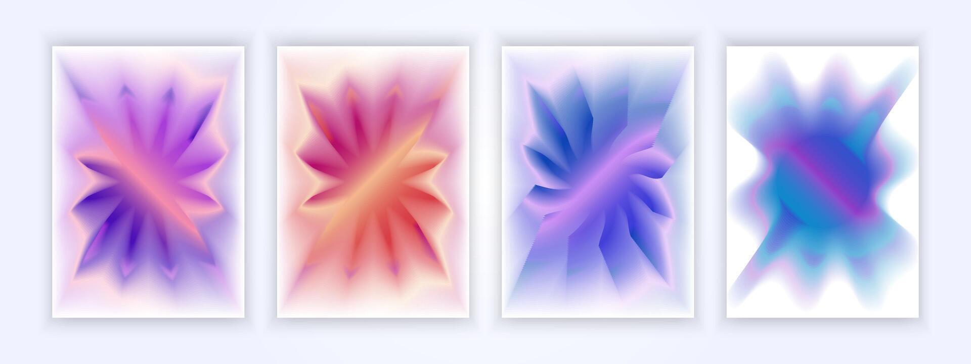 Gradient cover abstract design background vector