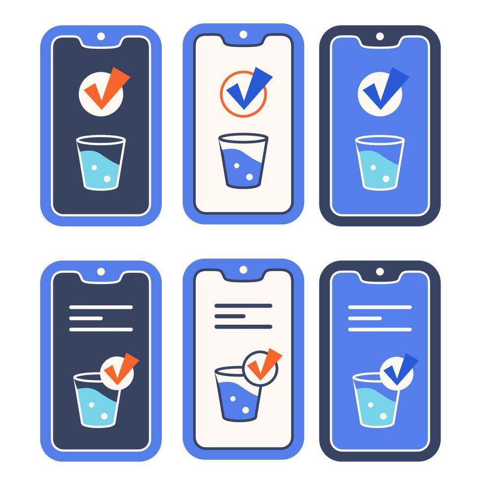 Drink water. Mobile phones with digital alert to drink water ...