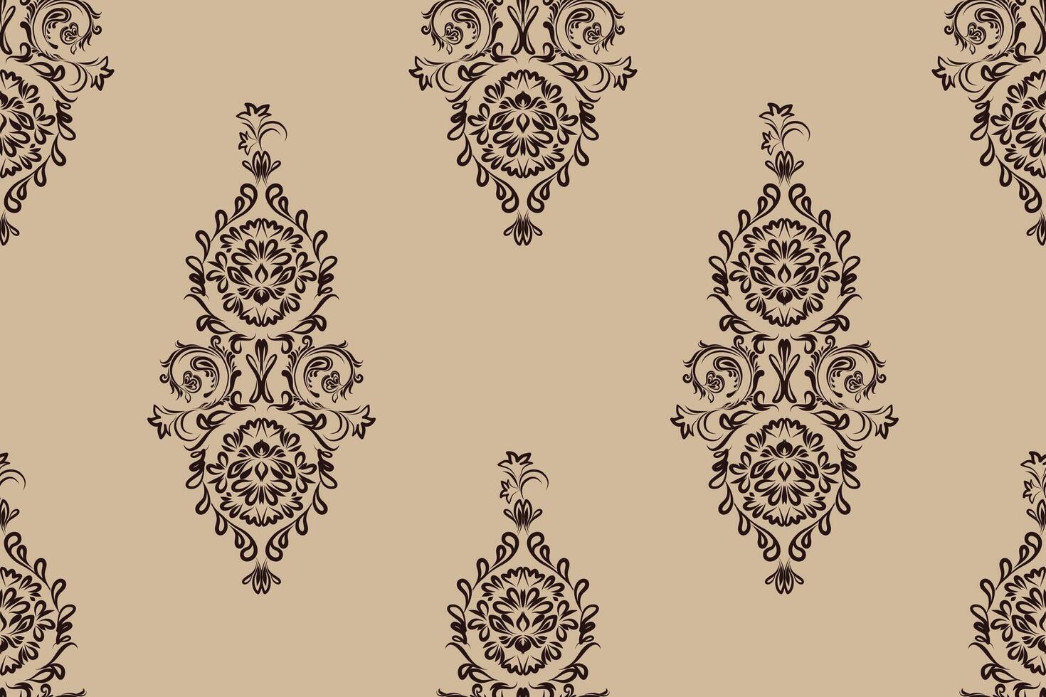 Transform your creative works with this exquisite damask pattern file vector