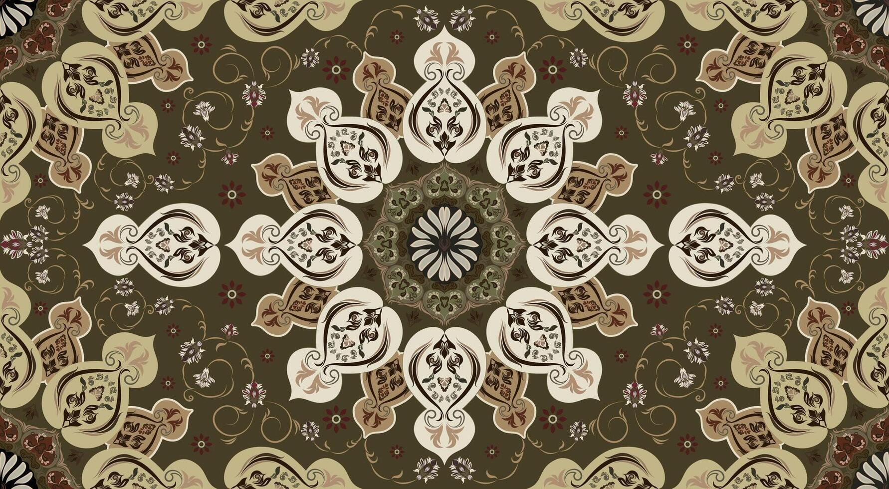 touch of sophistication to your work with this intricate damask pattern file vector