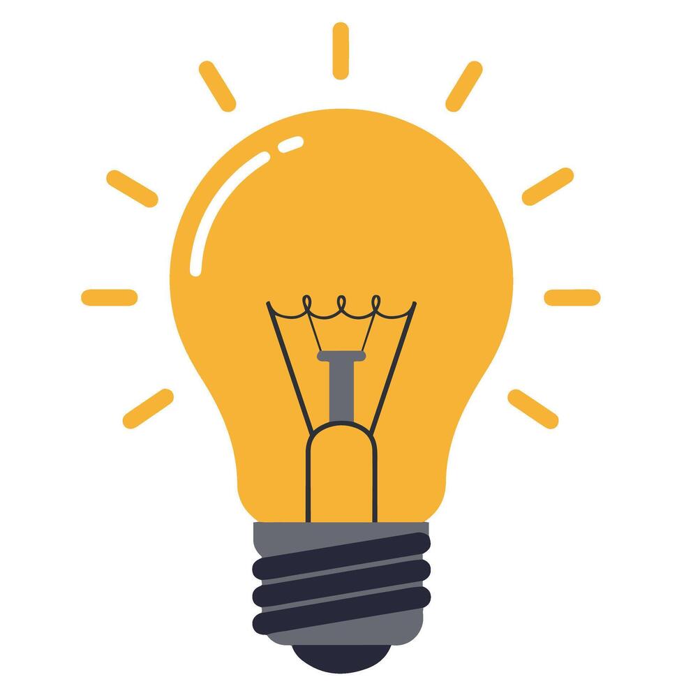 Energy power and technology concept featuring glowing light bulb icon symbol design vector