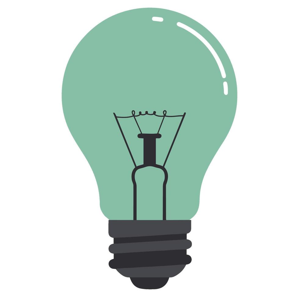 Bright energy power light bulb symbol with glowing technology design elements vector