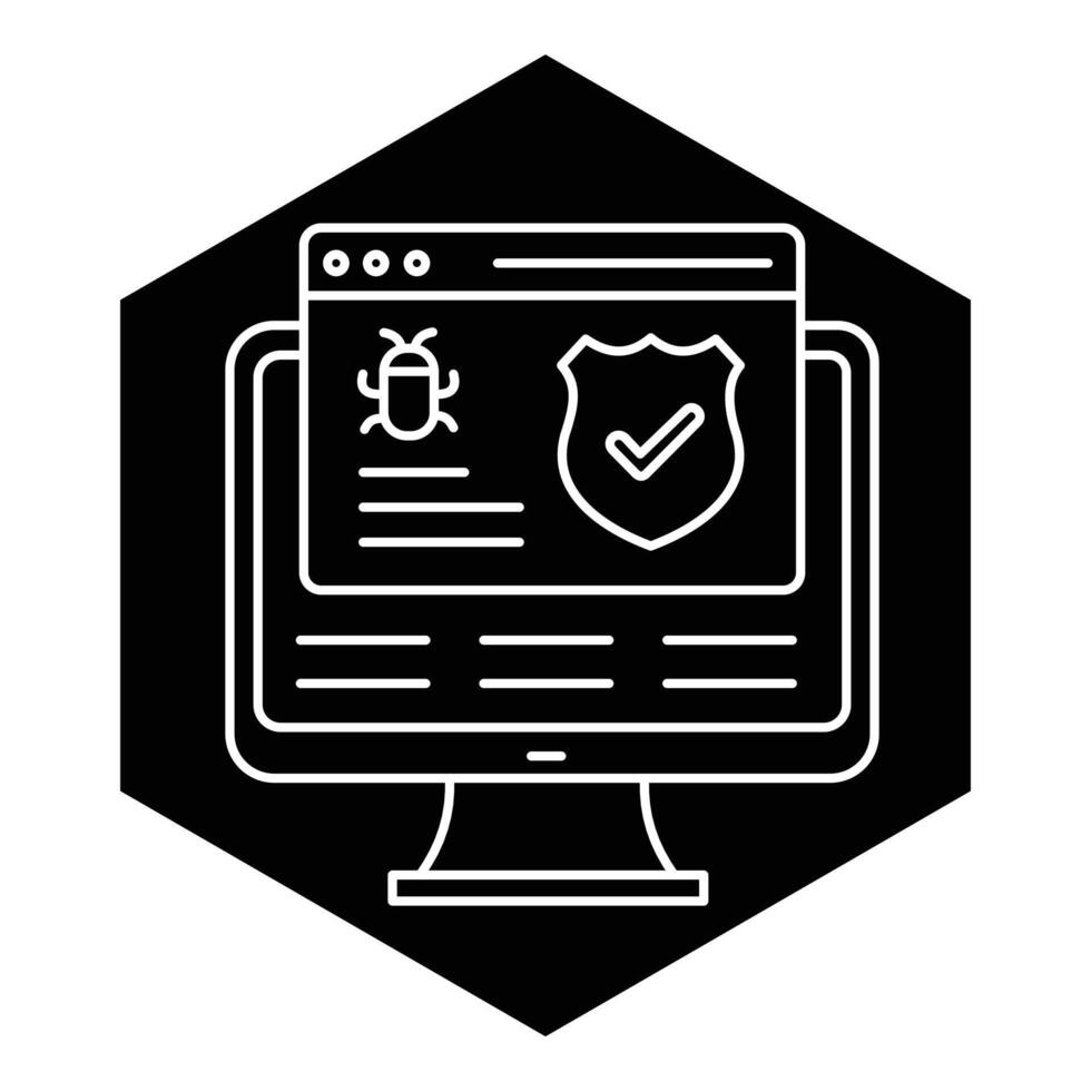 Malware Protection Shield Security Icon design vector
