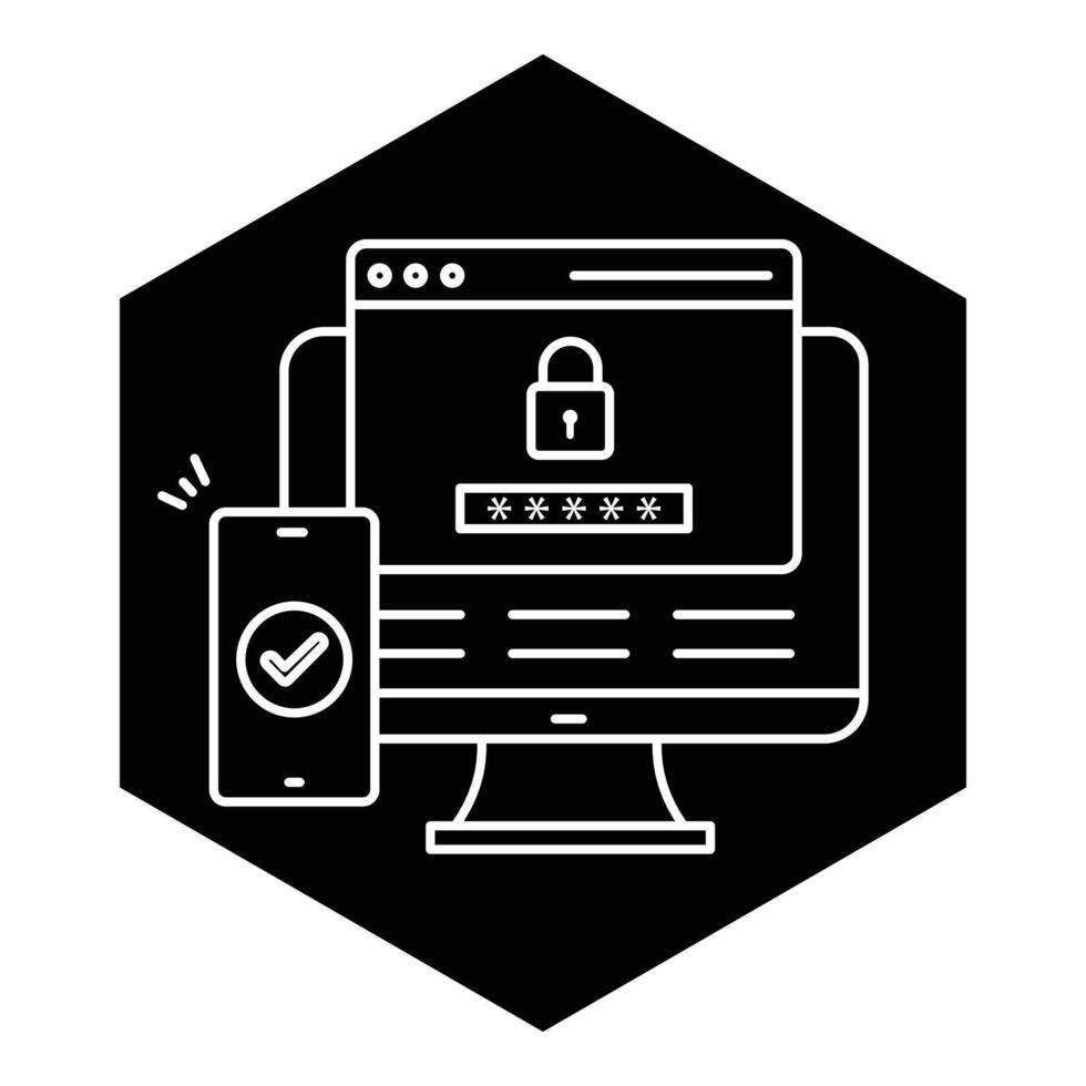 Secure Password Management Icon design vector