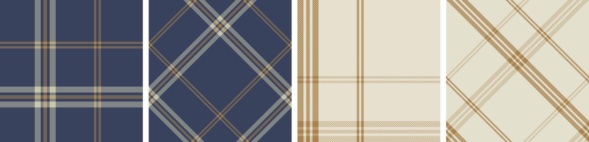 Plaid pattern seamless tartan plaid tablecloth, blanket, duvet cover, or other modern fashion print. vector
