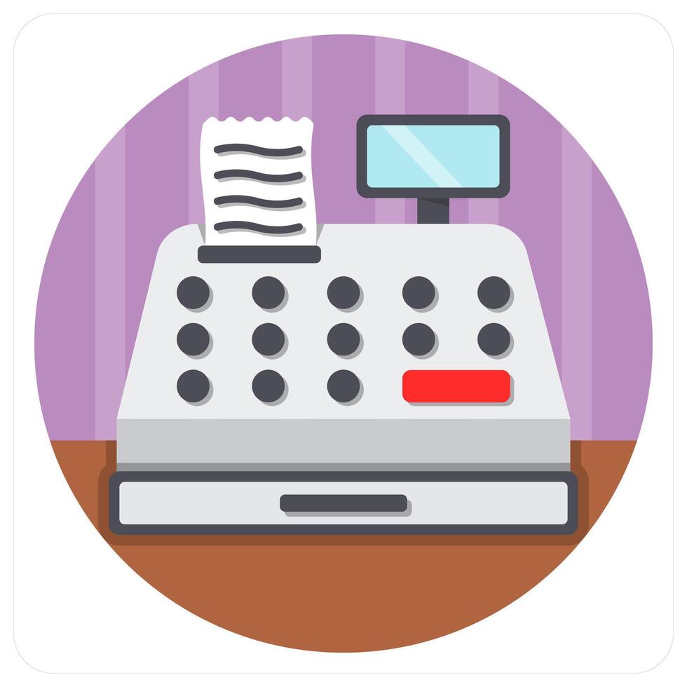 Billing Machine and bill vector