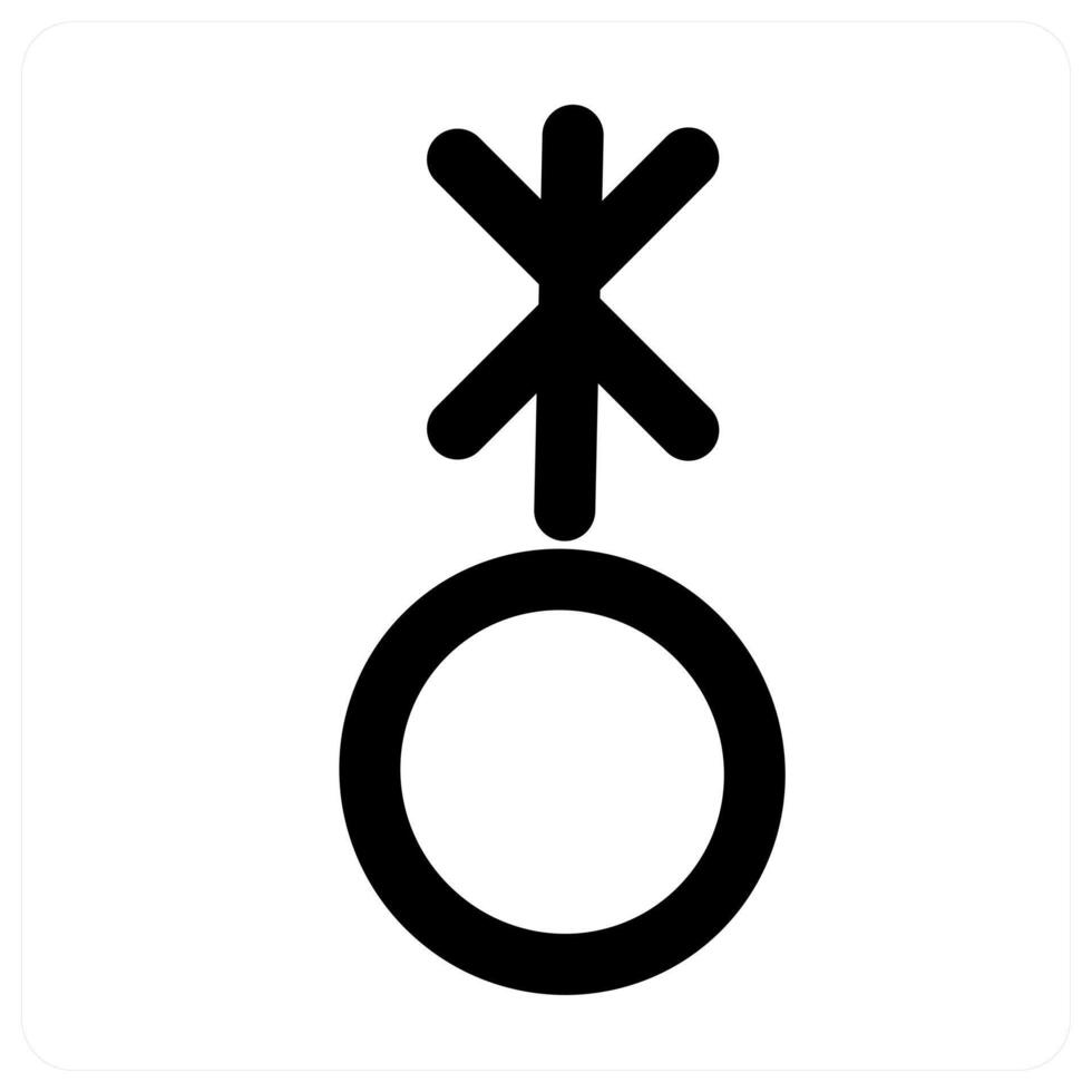 Gender and identity concept in black color vector