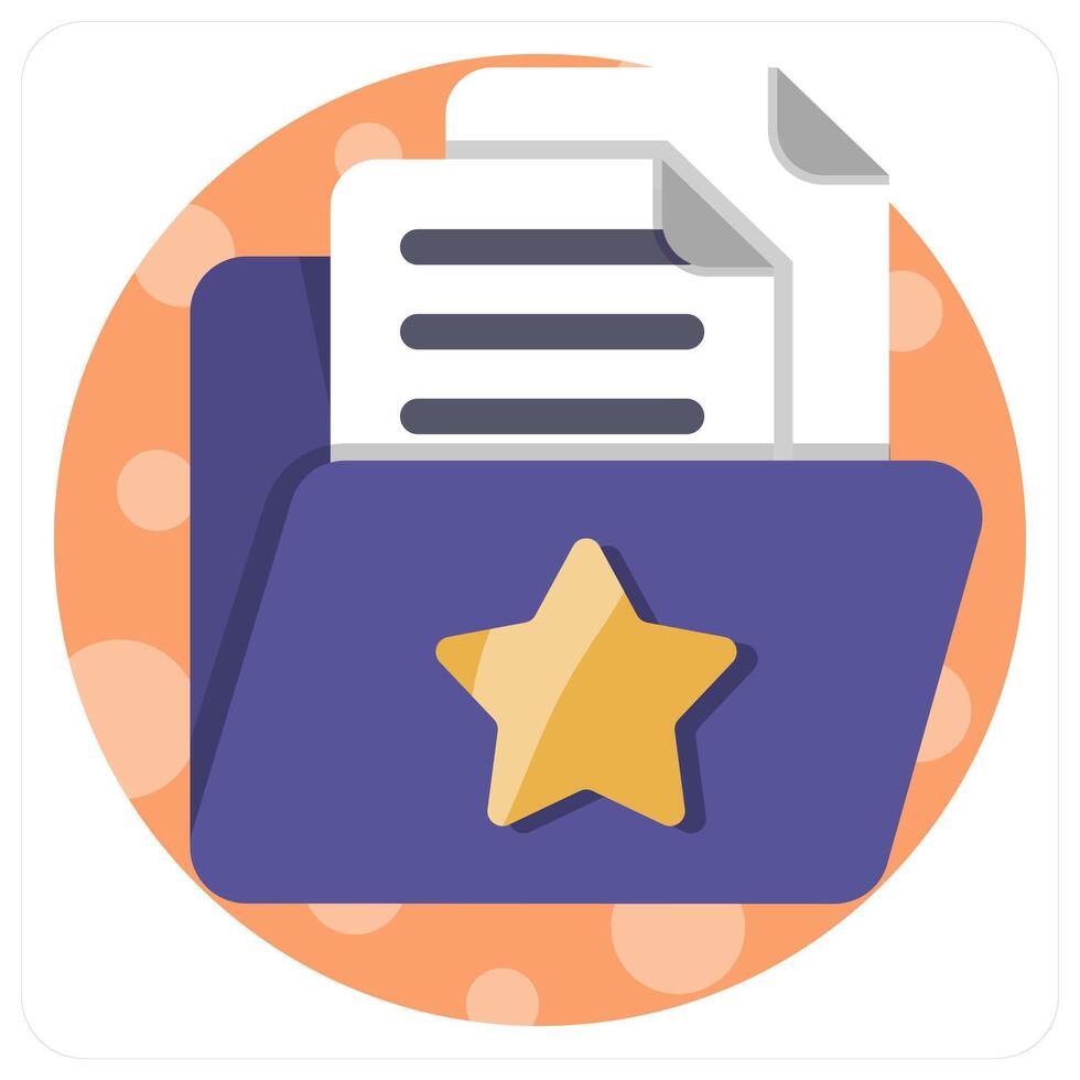 Favorite Folder icon concept vector