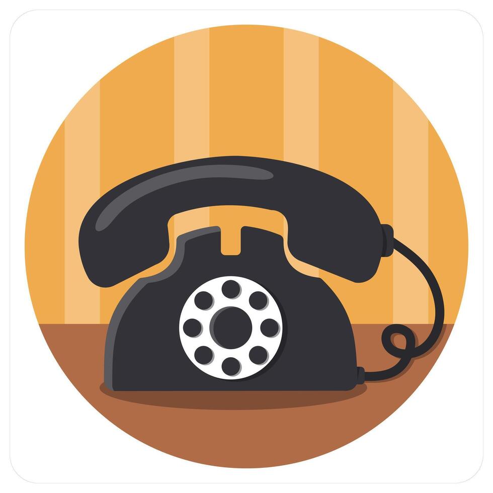 Telephone and landline vector
