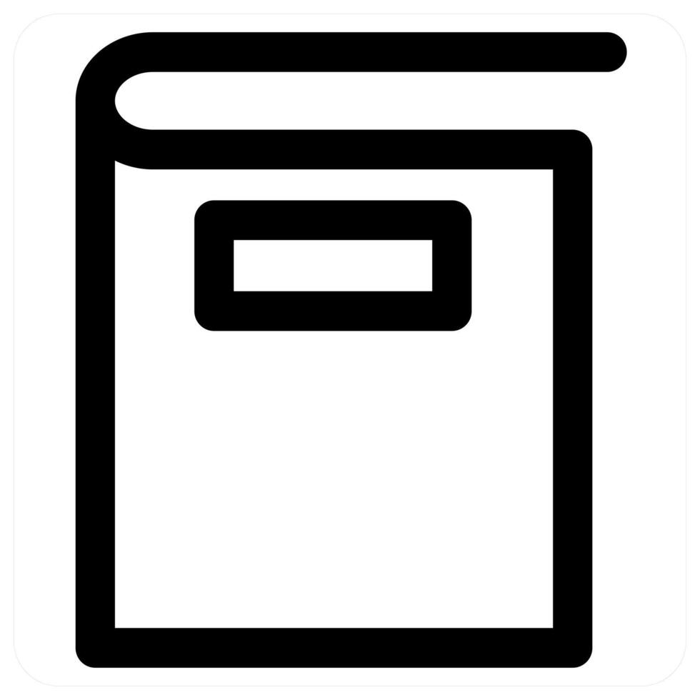 Book and education icon concept in black color vector