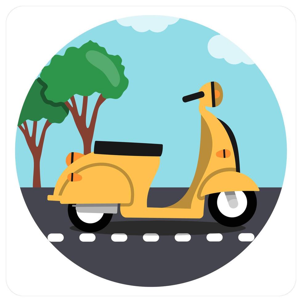 Scooter icon concept vector