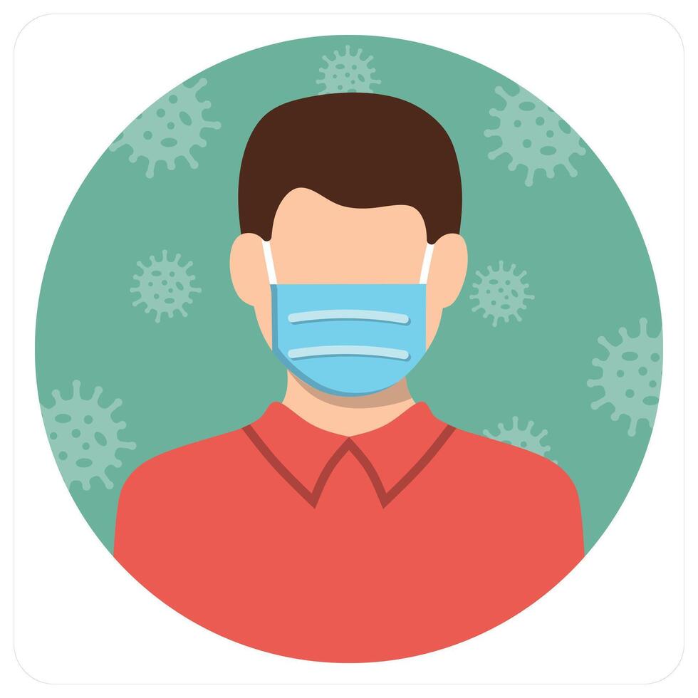 Sick Person icon concept vector