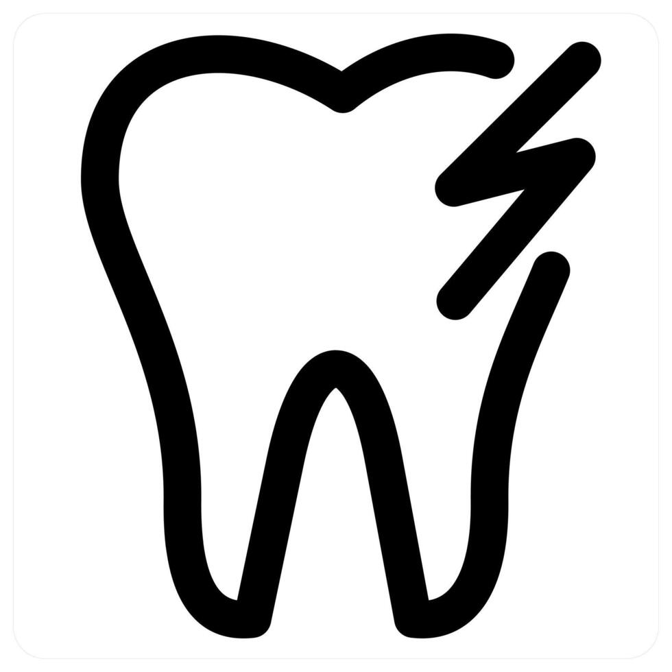 Dental and hygiene concept icon in black color vector