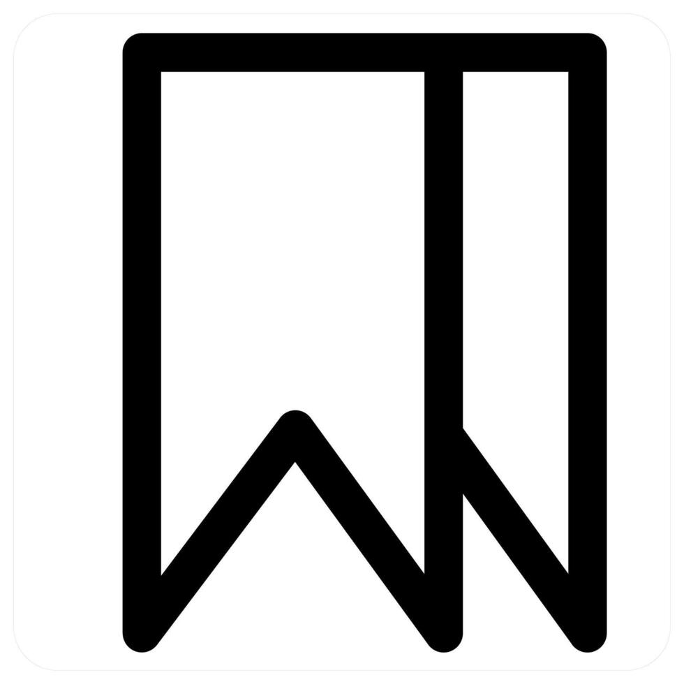Bookmark and favorite icon in black color vector