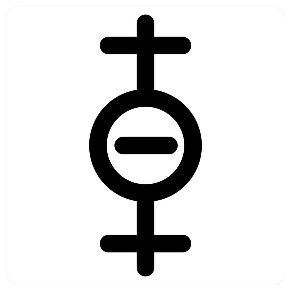 Gender and rights concept icon in black color vector