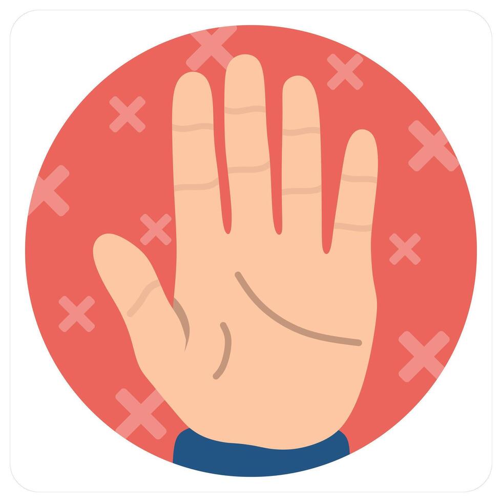 Stop Hand icon concept vector