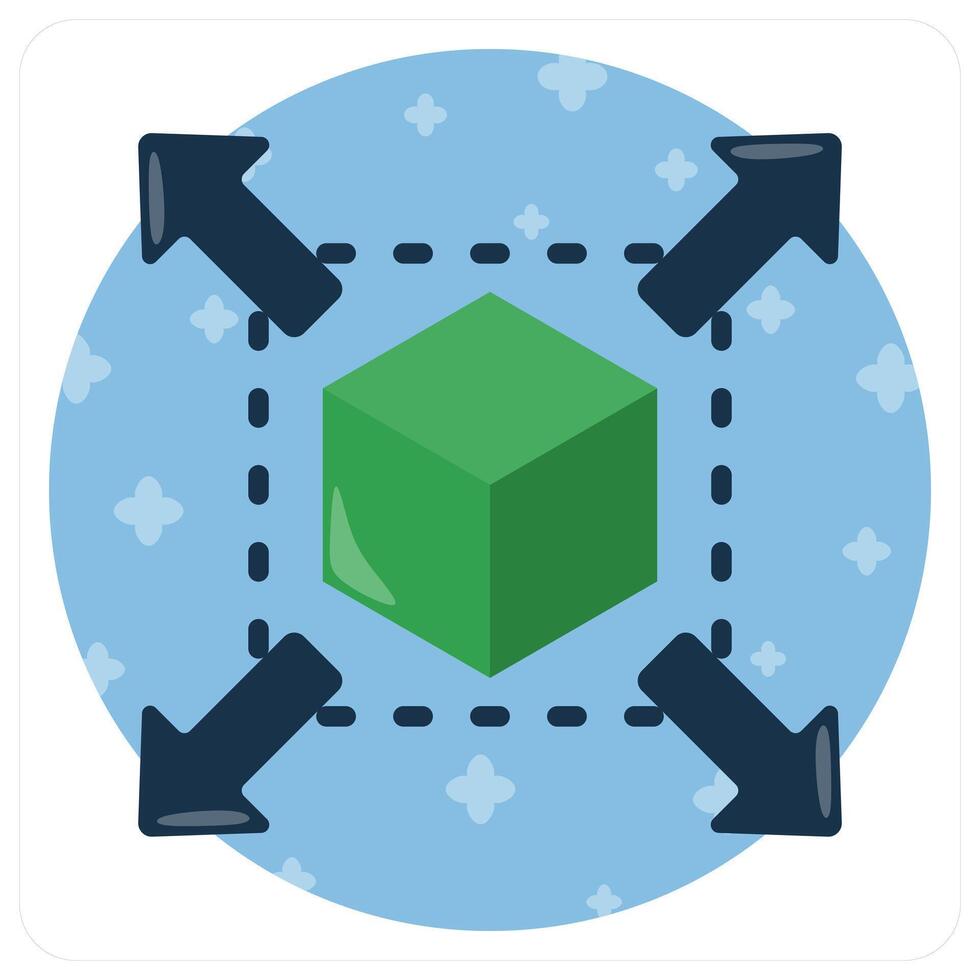 Expand icon concept vector