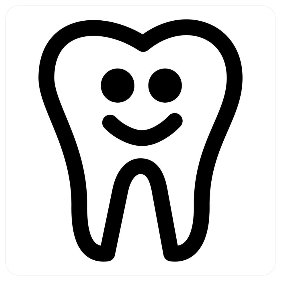 Clean Tooth and hygiene in black color vector