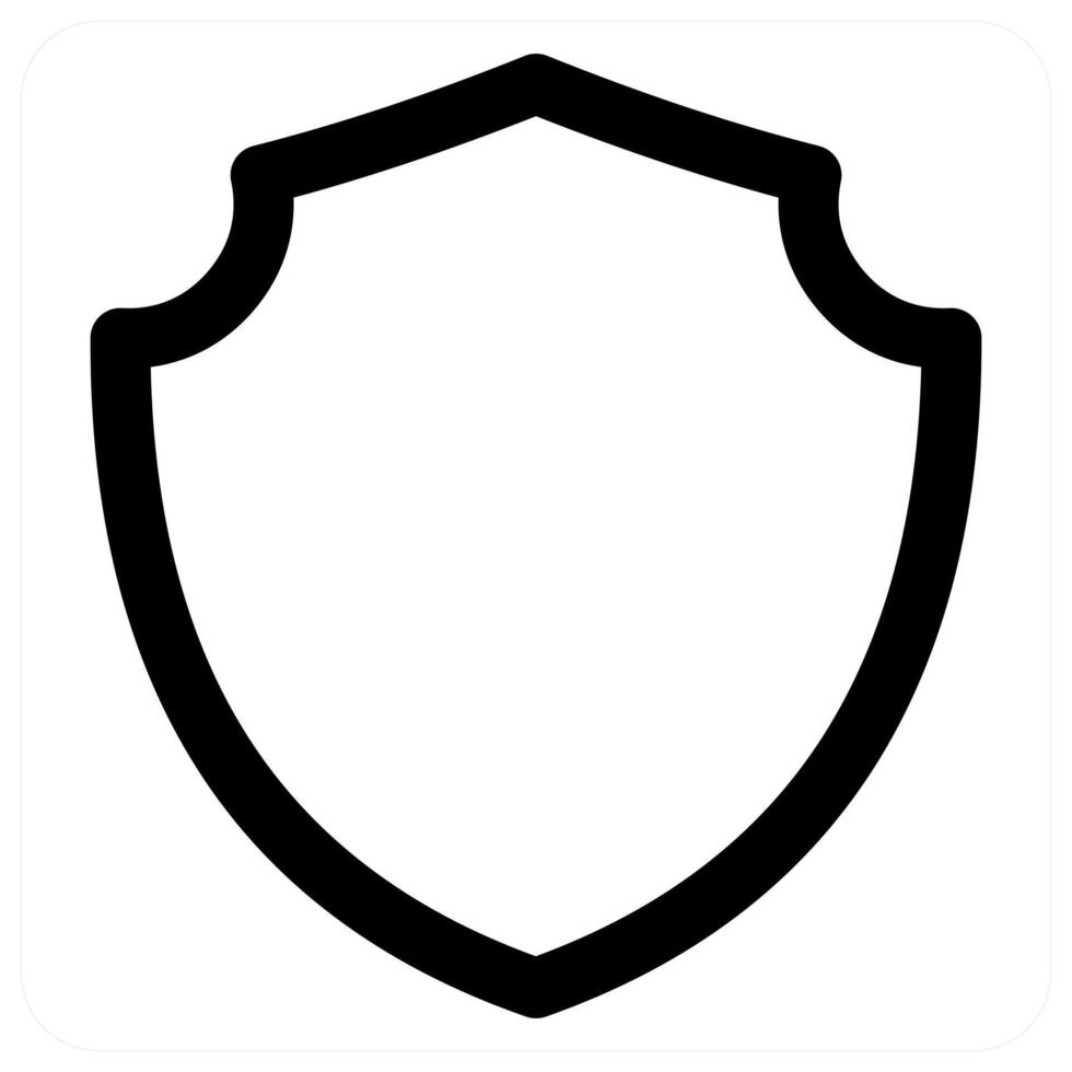 Security Shield and protection in black color vector