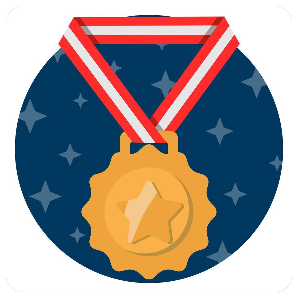 Medal and achievement icon concept vector
