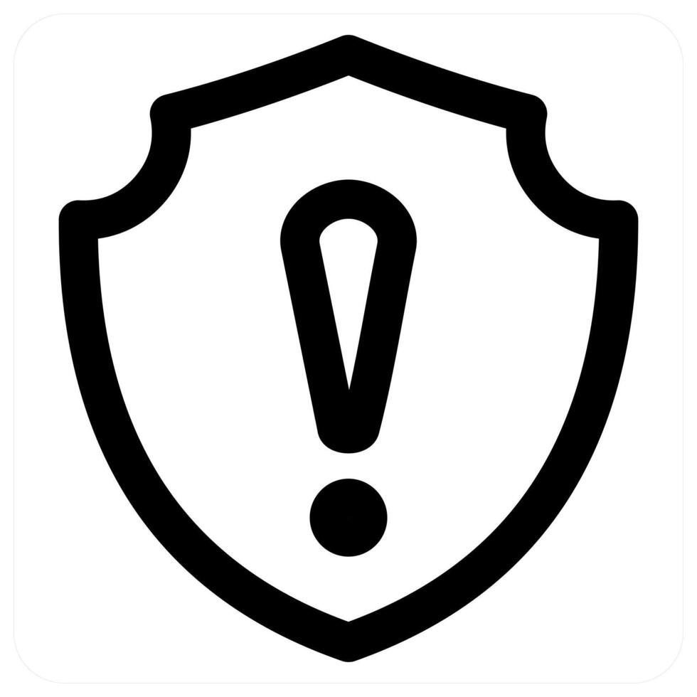 Security Info icon concept in black color vector