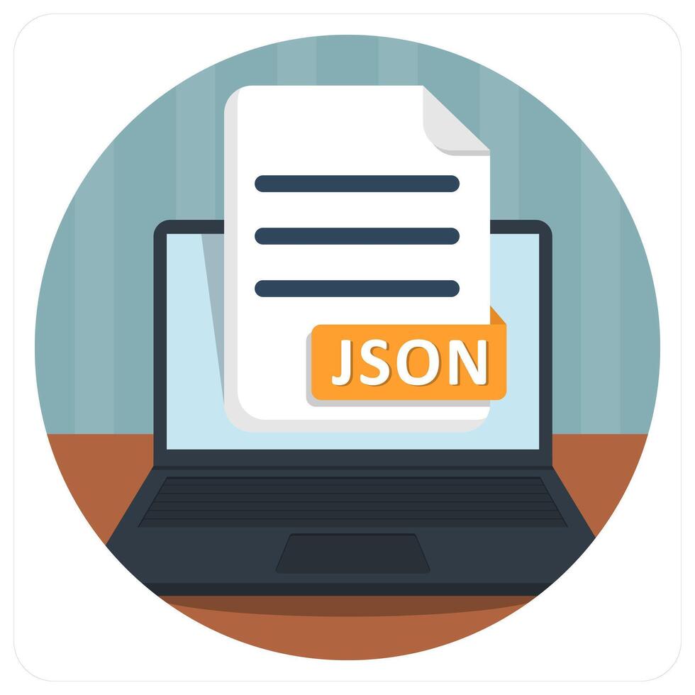 JSON File icon concept 60527987 Vector Art at Vecteezy