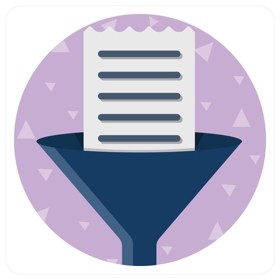Document Filter icon concept vector