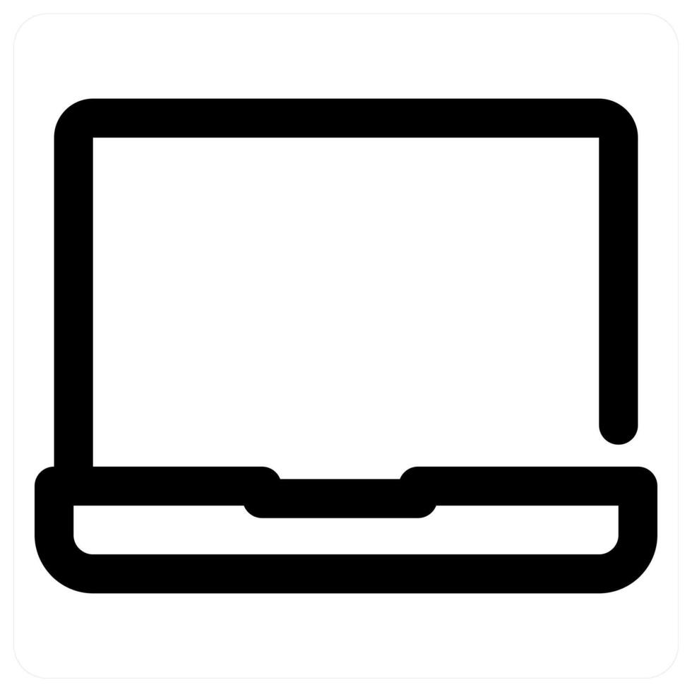 Laptop and technology in black color vector