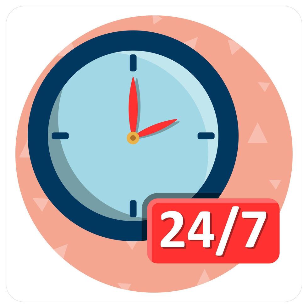 24x7 service and service vector