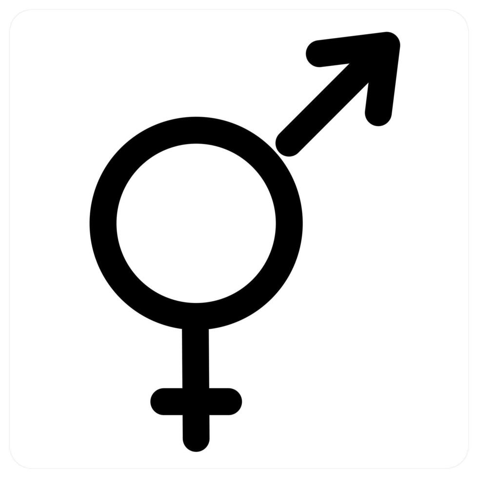 Gender and diversity concept in black color vector