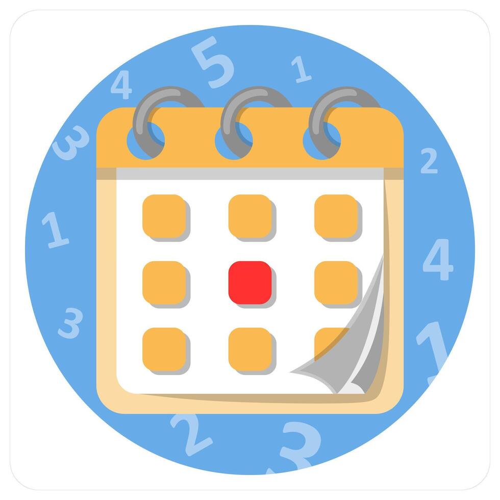 Calendar and date vector
