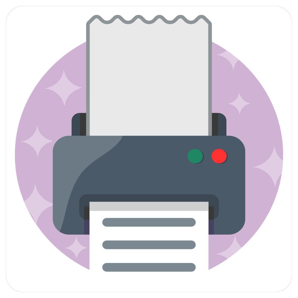 Printer and print icon vector