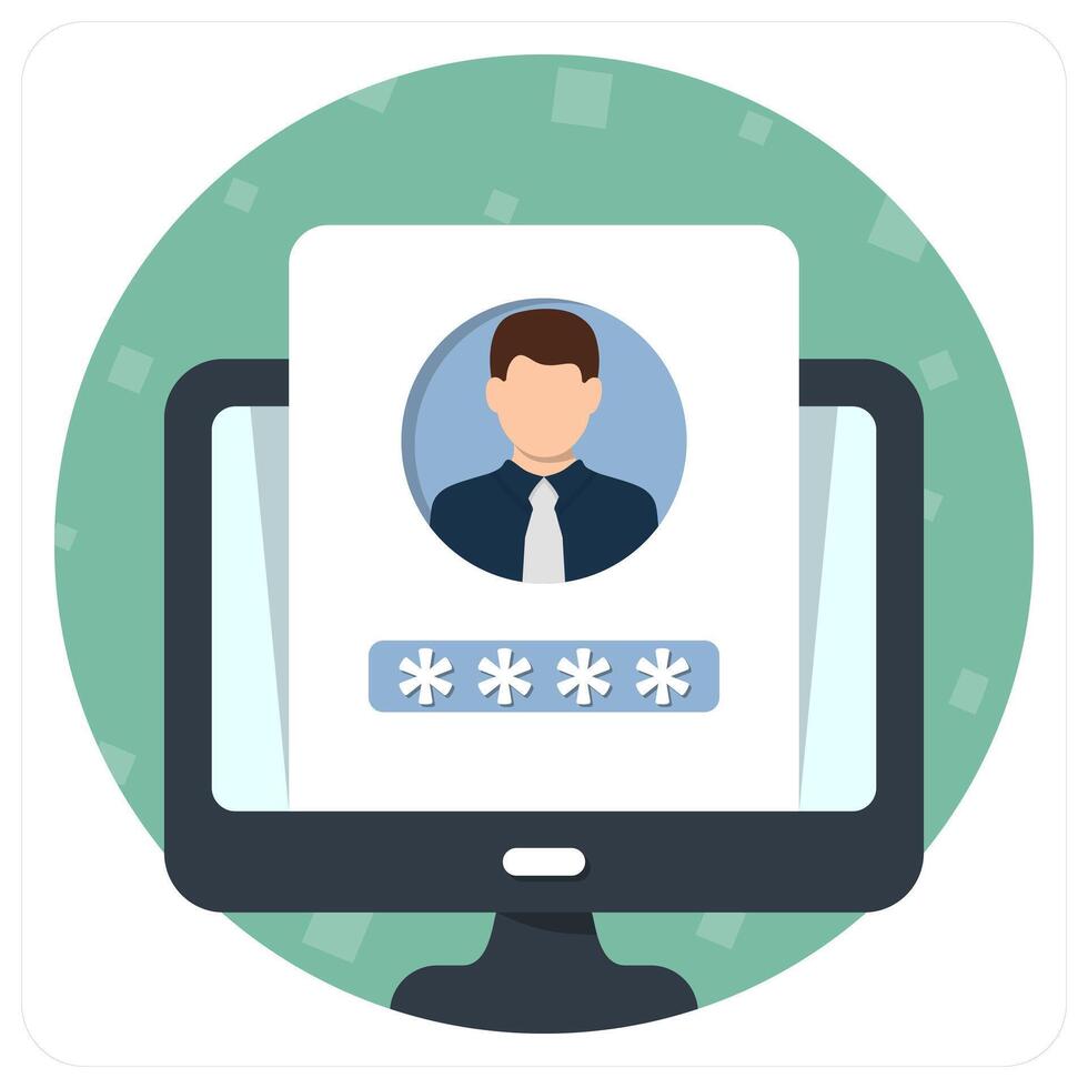 Login Profile icon concept vector