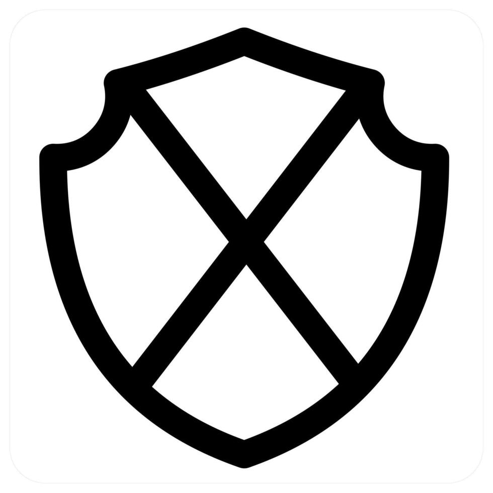 Wrong Shield and remove in black color vector