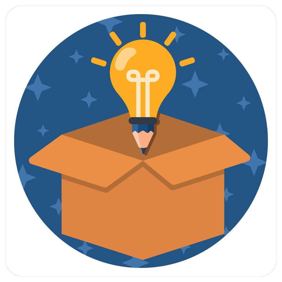 Inspiration and idea vector