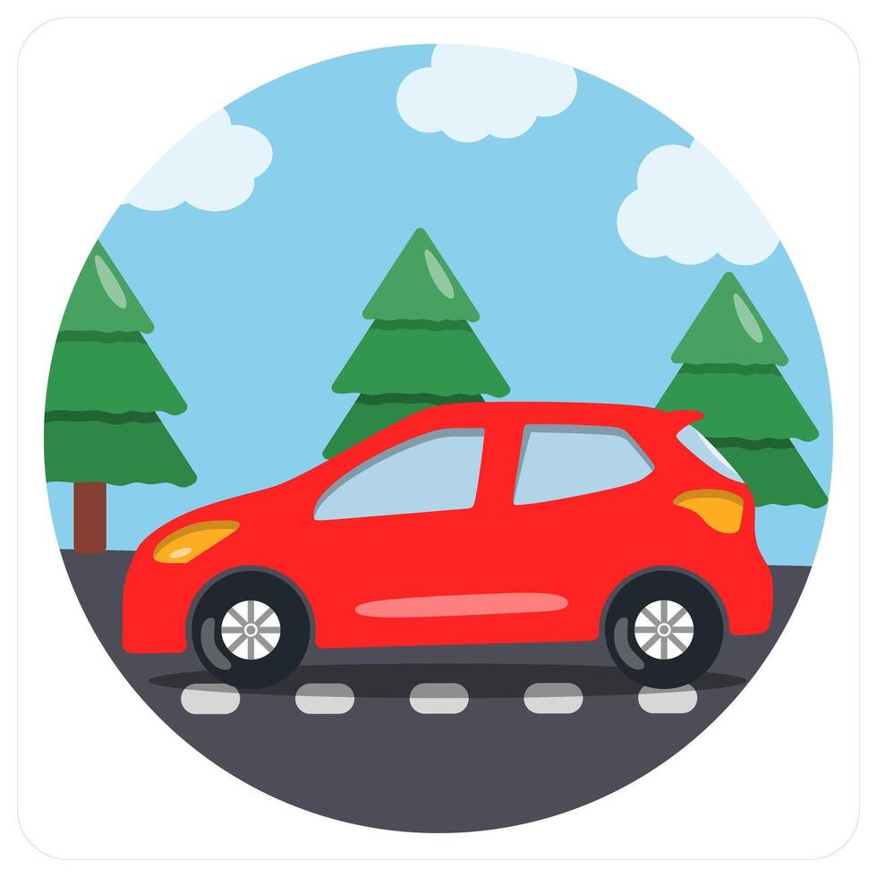 Car and vehicle vector