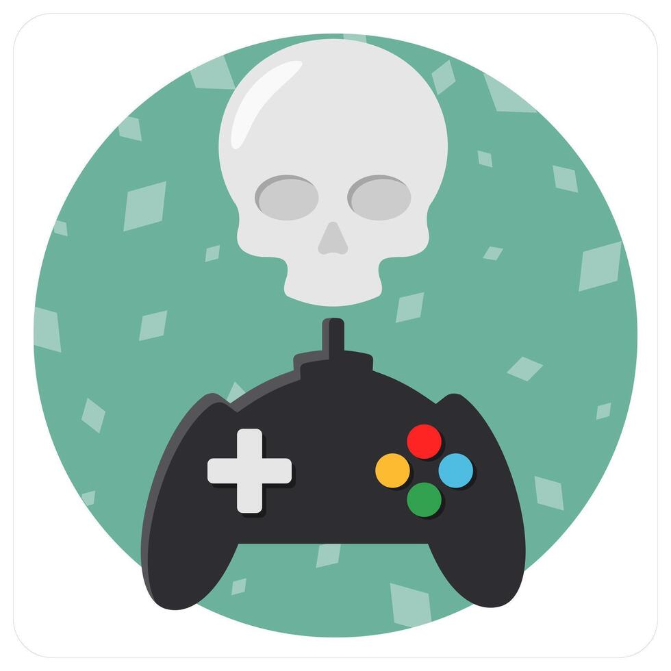 Game Over icon concept vector