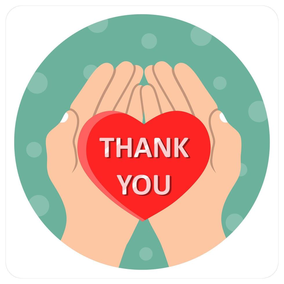 Thank You icon concept vector