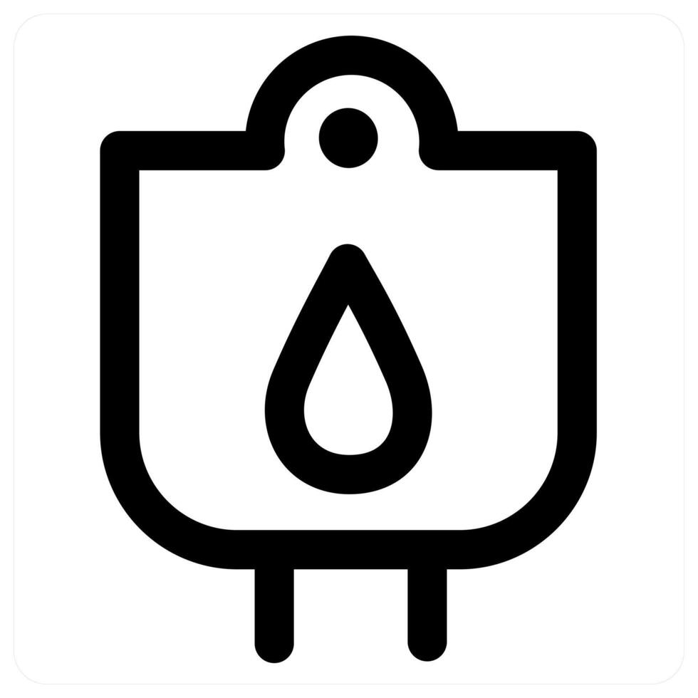 Blood Transfusion and transfusion in black color vector