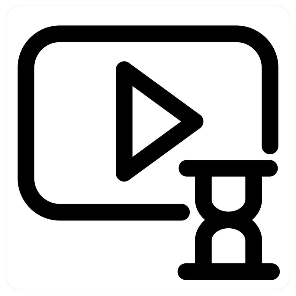Time and motion icon in black color vector