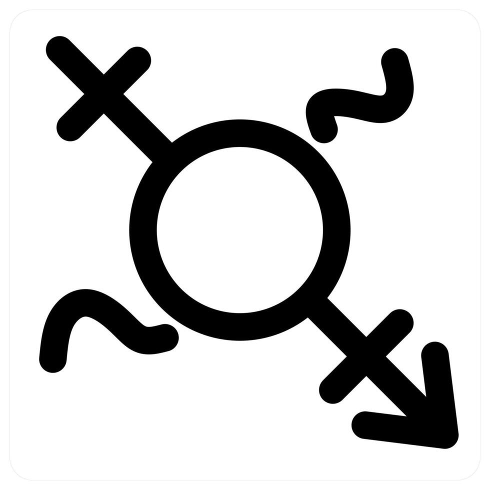 Gender and equality concept in black color vector
