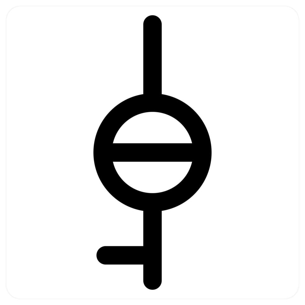 Gender and female in black color vector
