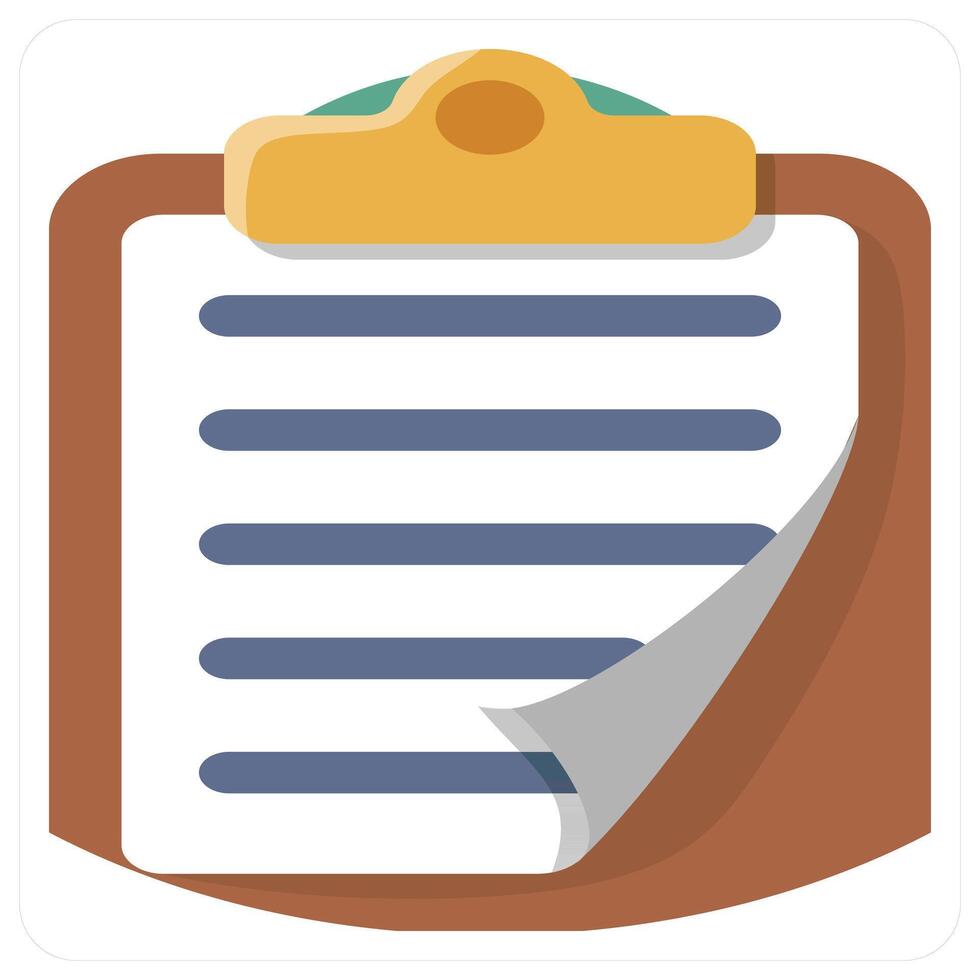 Clipboard icon concept vector