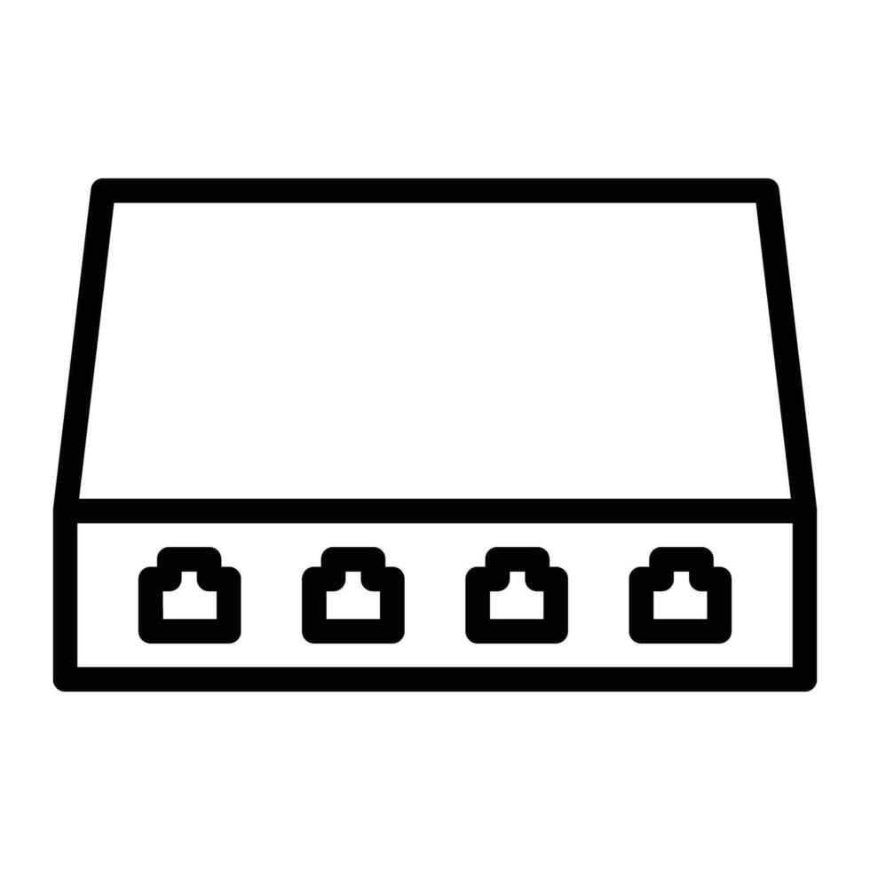 Switch Line Icon Design vector