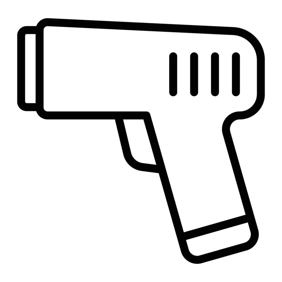 Barcode Scanner Line Icon Design vector