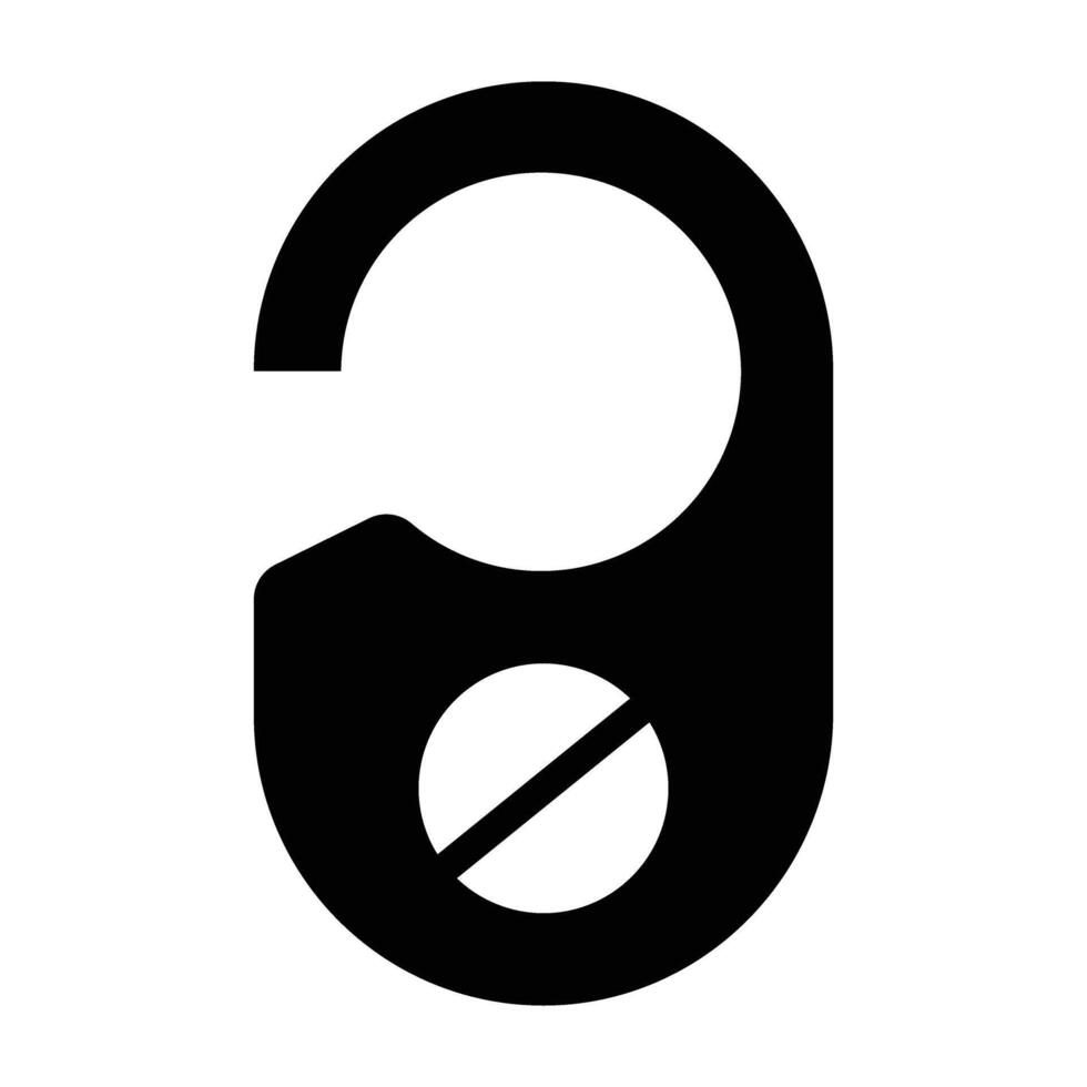 Door Tag Line Icon Design vector