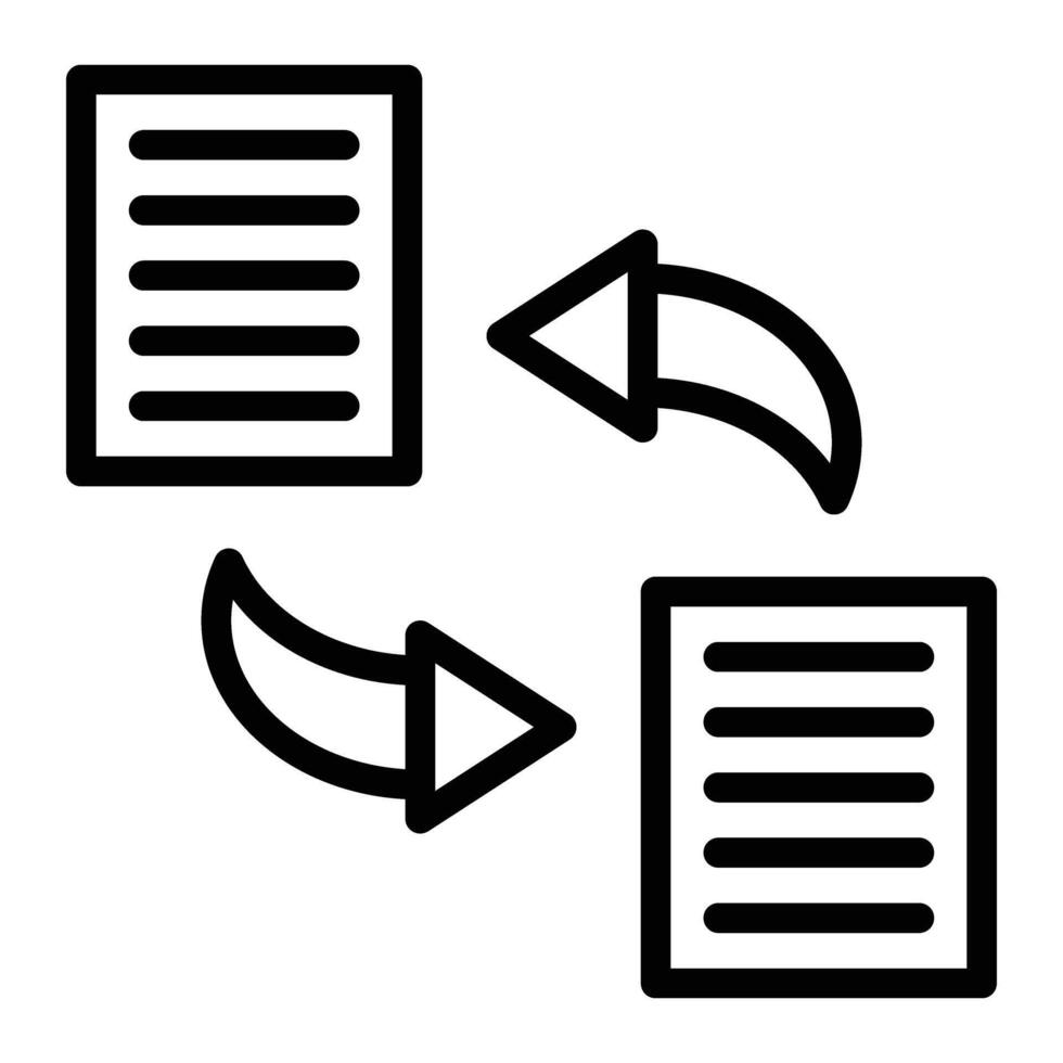 Data Transfer Line Icon Design vector